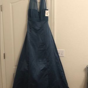 Steal blue bridesmaid dress